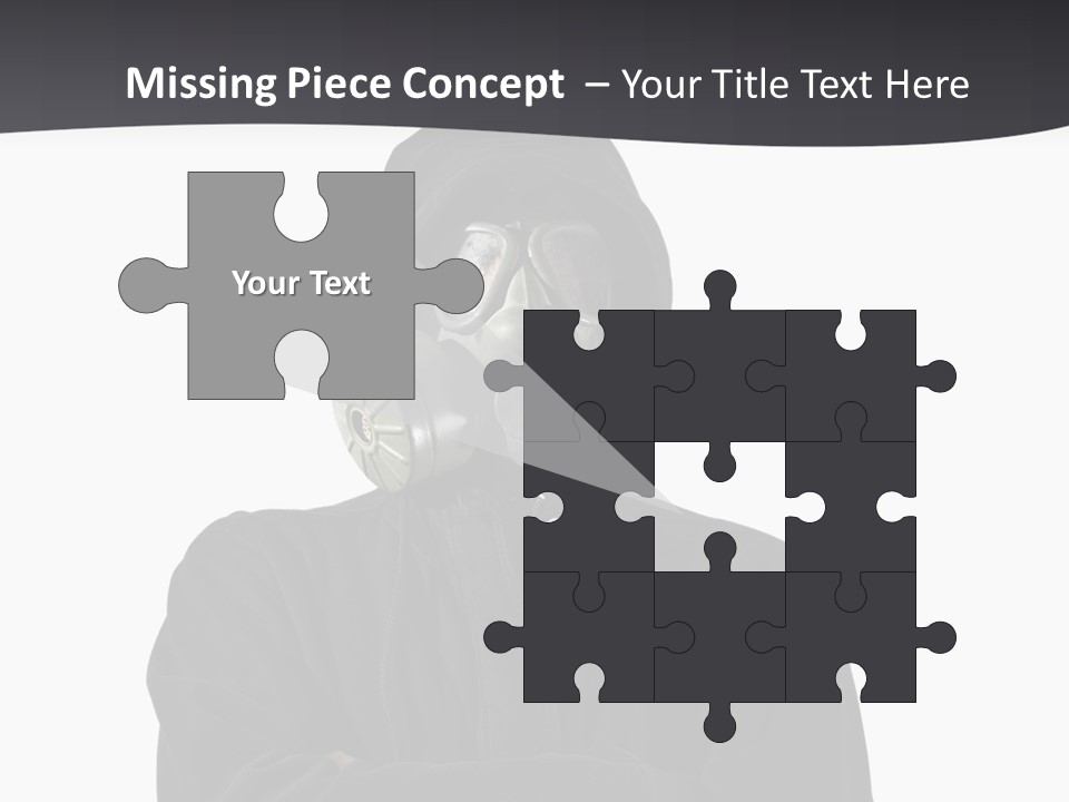 Man Environmental Biohazard PowerPoint Template