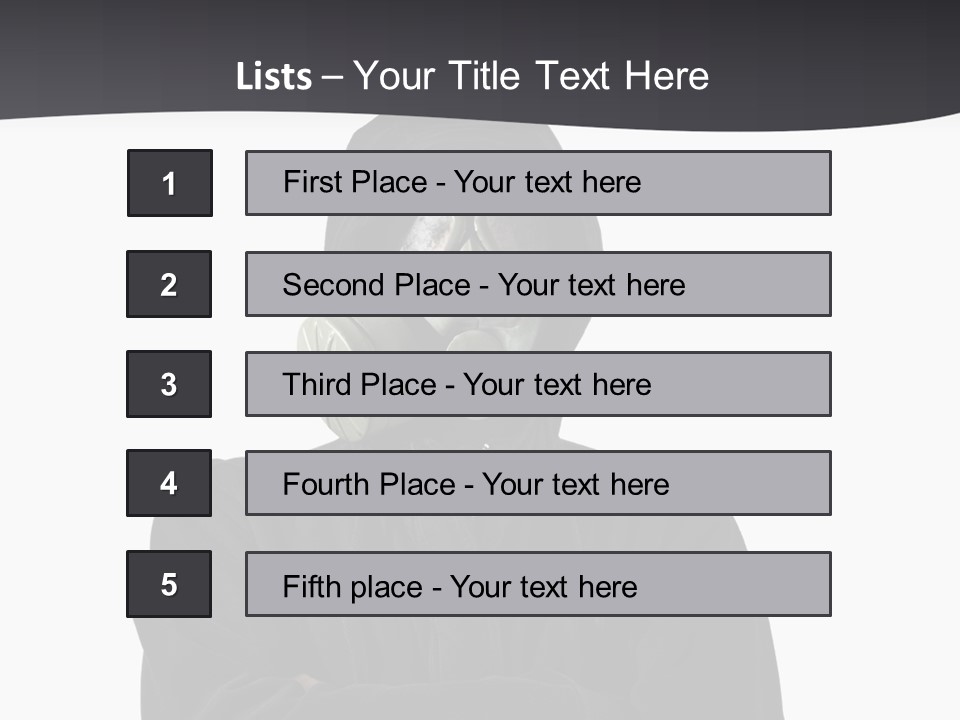 Man Environmental Biohazard PowerPoint Template
