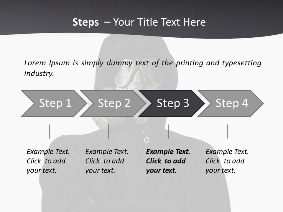 Man Environmental Biohazard PowerPoint Template