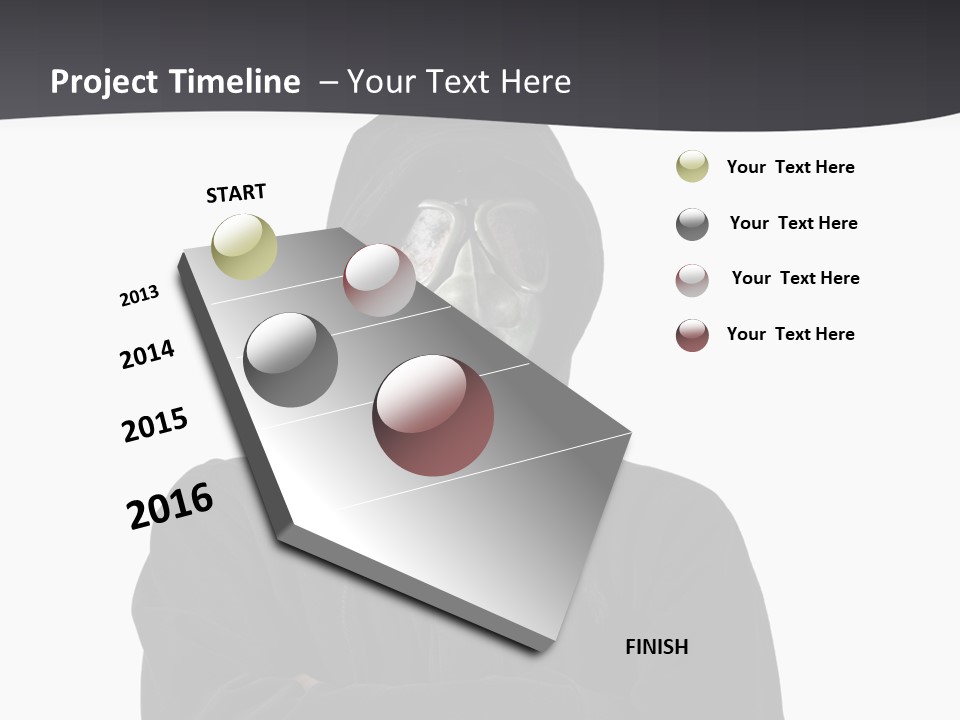 Man Environmental Biohazard PowerPoint Template