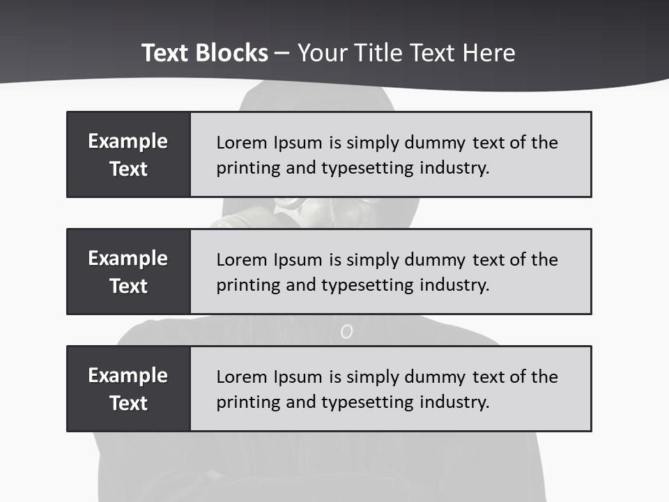 Man Environmental Biohazard PowerPoint Template