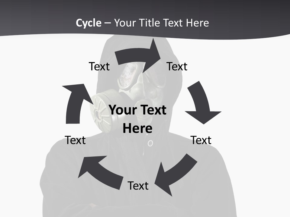 Man Environmental Biohazard PowerPoint Template