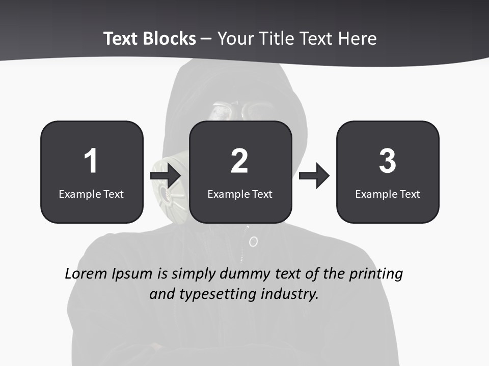 Man Environmental Biohazard PowerPoint Template