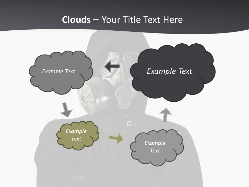 Man Environmental Biohazard PowerPoint Template