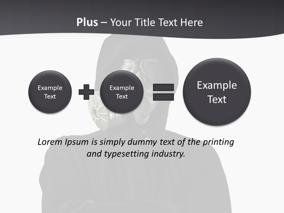 Man Environmental Biohazard PowerPoint Template