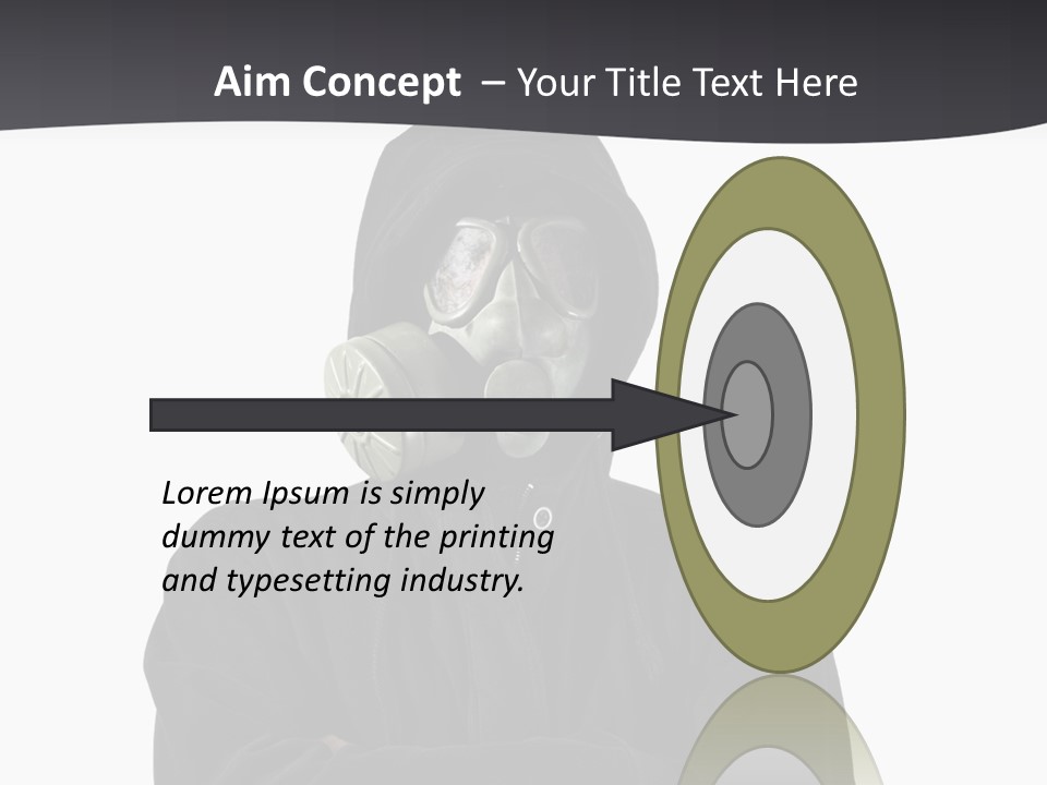 Man Environmental Biohazard PowerPoint Template