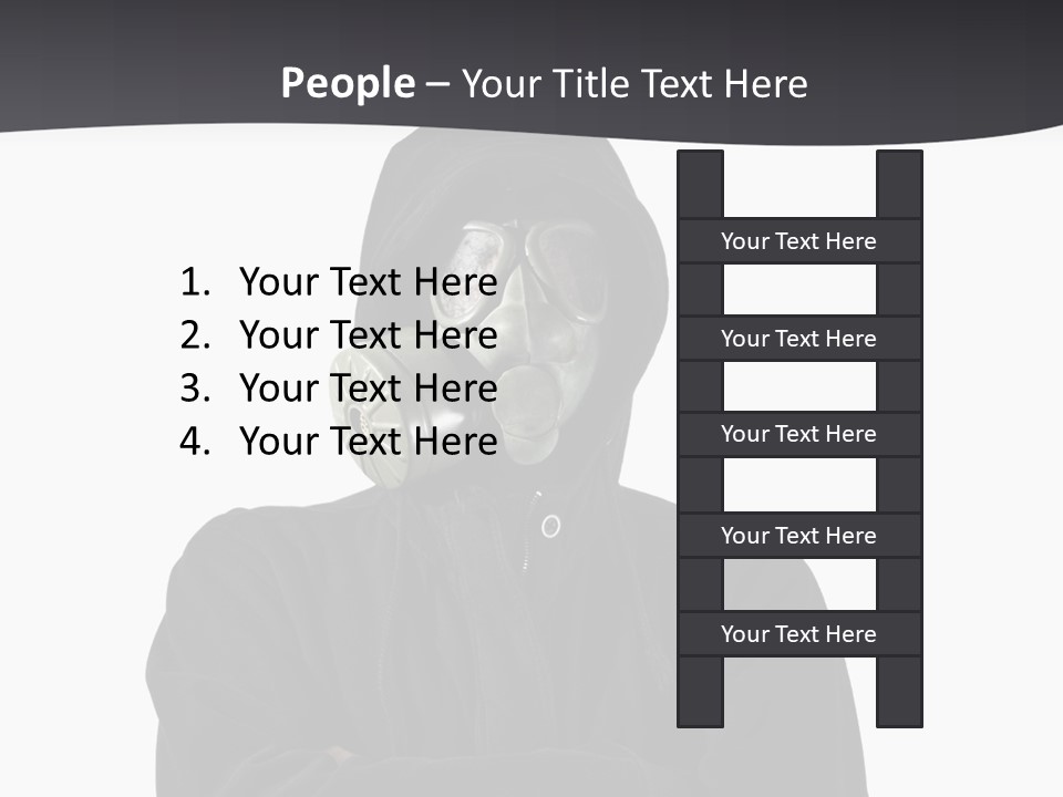Man Environmental Biohazard PowerPoint Template