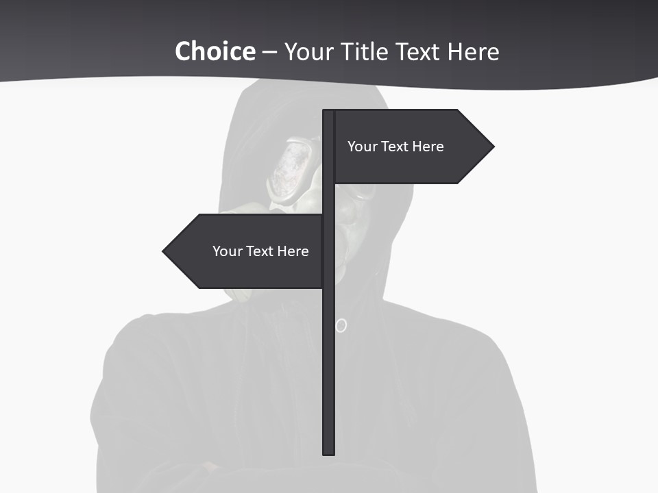 Man Environmental Biohazard PowerPoint Template