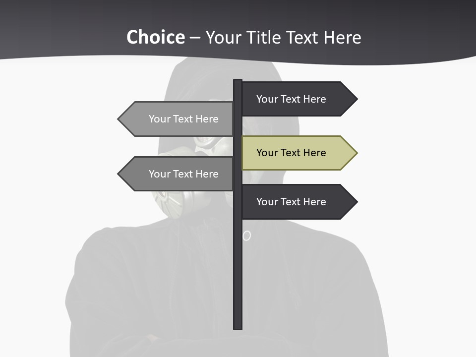 Man Environmental Biohazard PowerPoint Template
