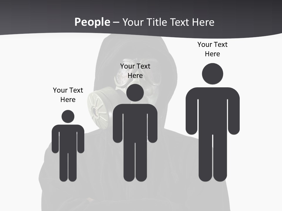 Man Environmental Biohazard PowerPoint Template