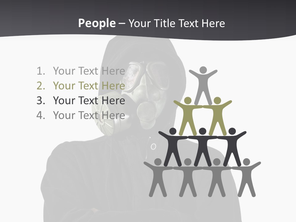 Man Environmental Biohazard PowerPoint Template