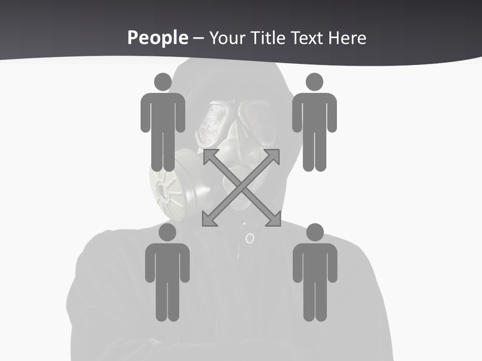 Man Environmental Biohazard PowerPoint Template