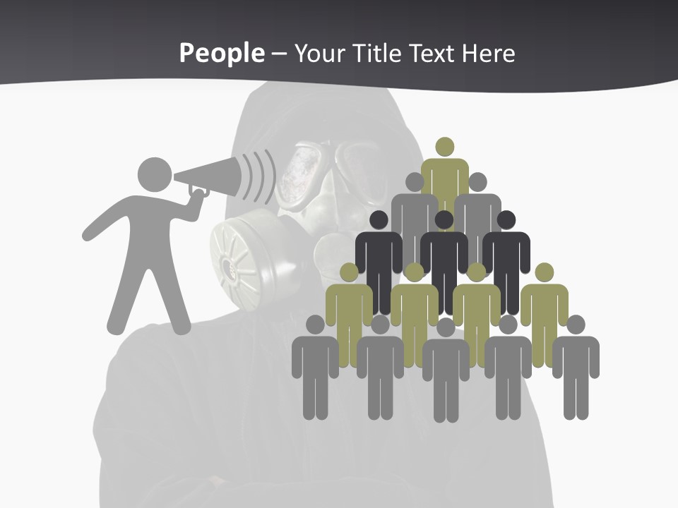 Man Environmental Biohazard PowerPoint Template