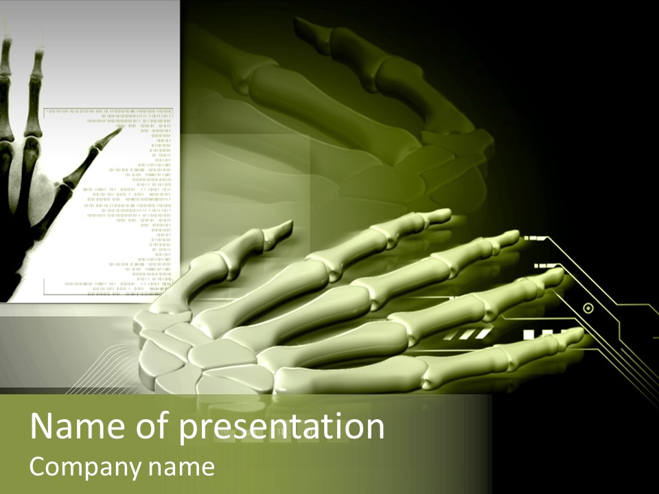 Render Bone Skeletal PowerPoint Template