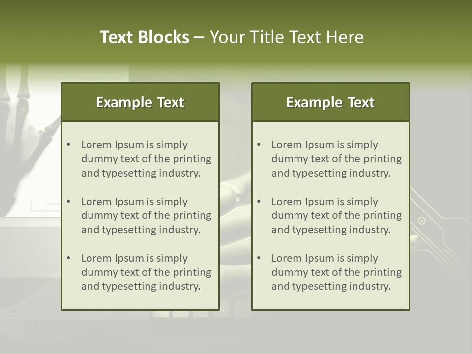 Render Bone Skeletal PowerPoint Template