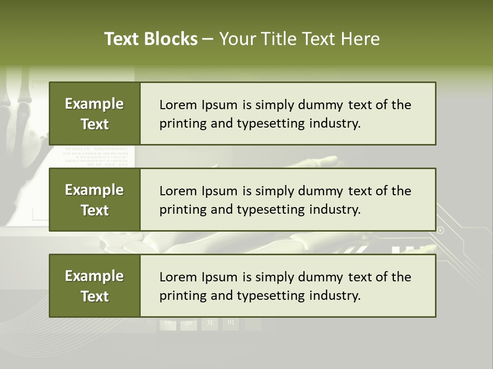 Render Bone Skeletal PowerPoint Template
