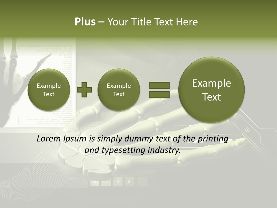 Render Bone Skeletal PowerPoint Template