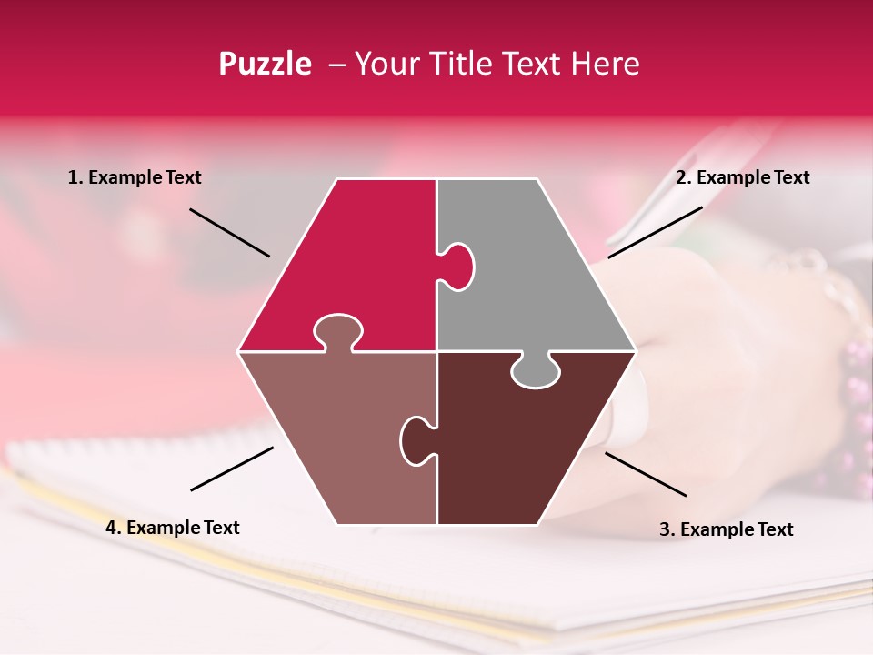 Writing Girl Diary PowerPoint Template