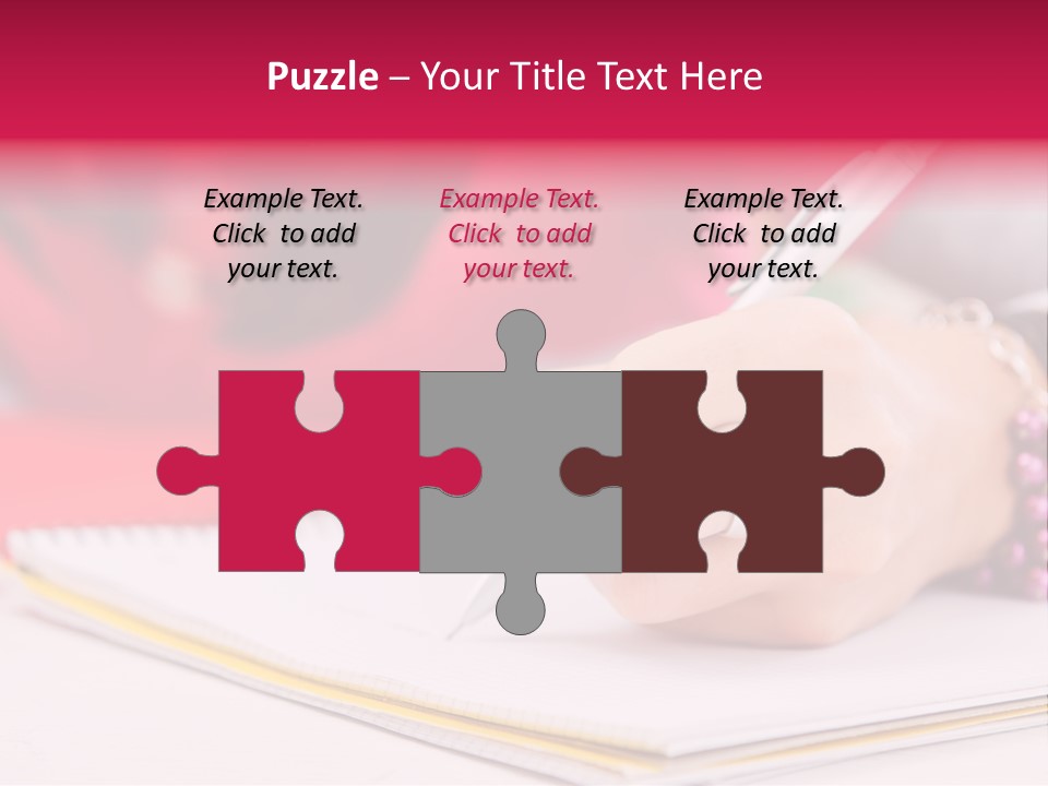 Writing Girl Diary PowerPoint Template