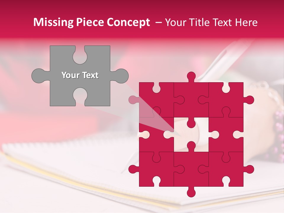 Writing Girl Diary PowerPoint Template