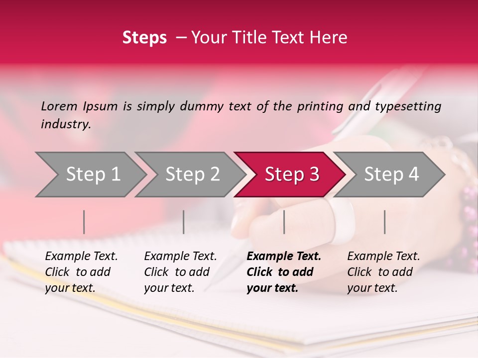 Writing Girl Diary PowerPoint Template