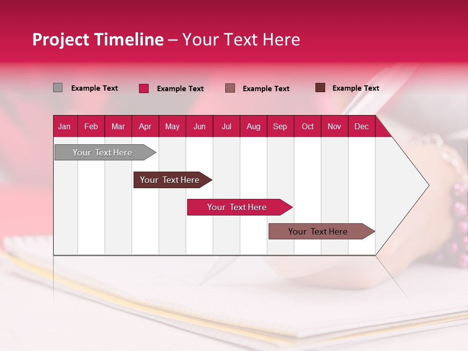 Writing Girl Diary PowerPoint Template