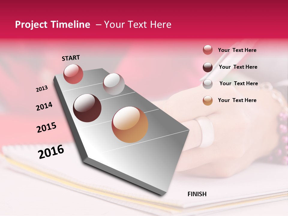 Writing Girl Diary PowerPoint Template