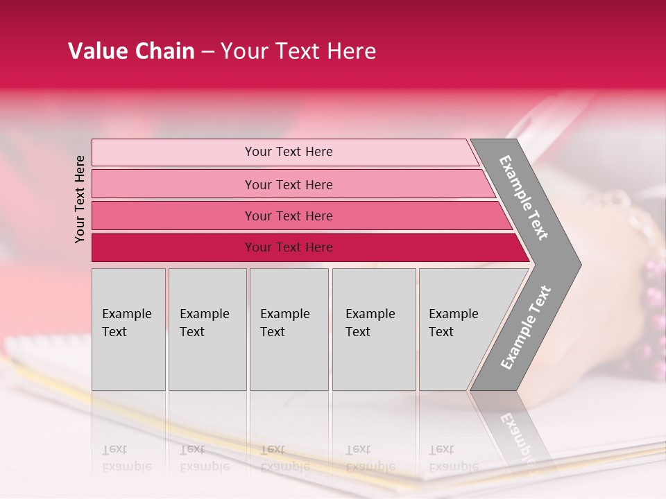 Writing Girl Diary PowerPoint Template