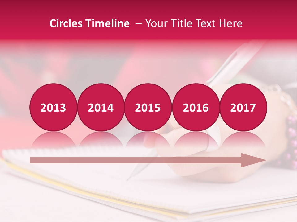 Writing Girl Diary PowerPoint Template