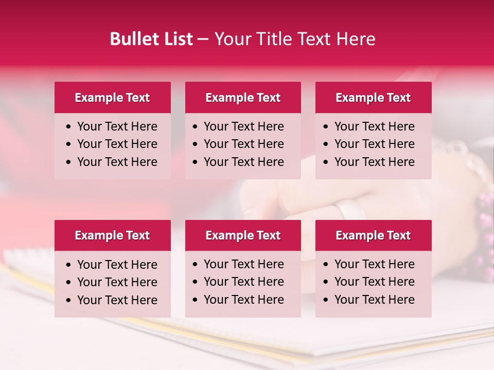 Writing Girl Diary PowerPoint Template