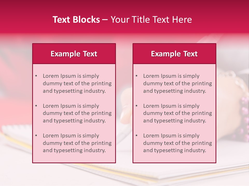 Writing Girl Diary PowerPoint Template