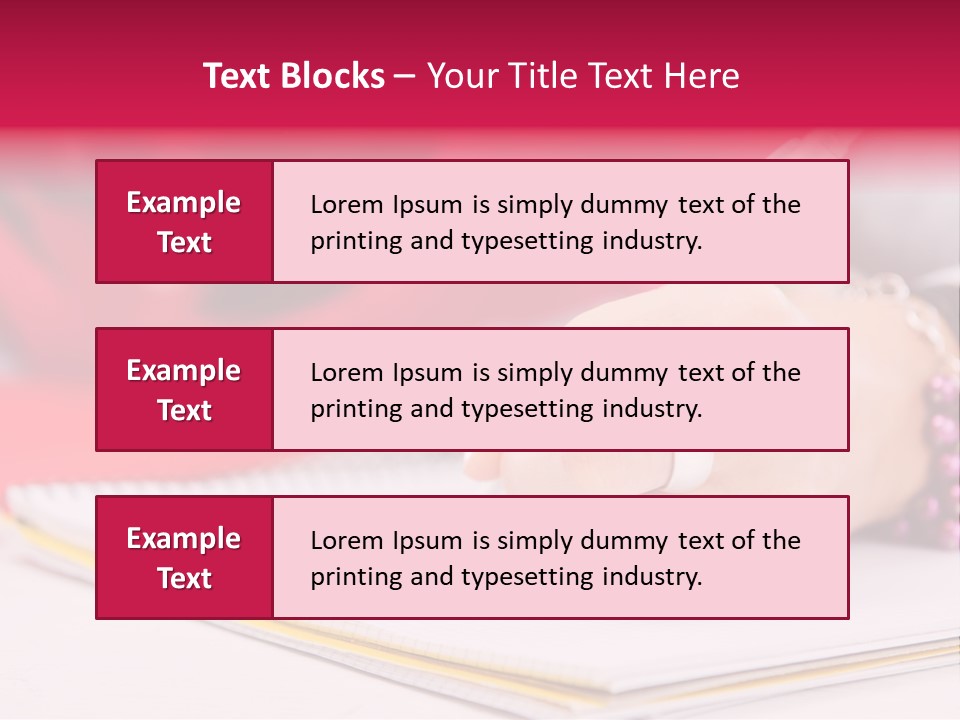 Writing Girl Diary PowerPoint Template