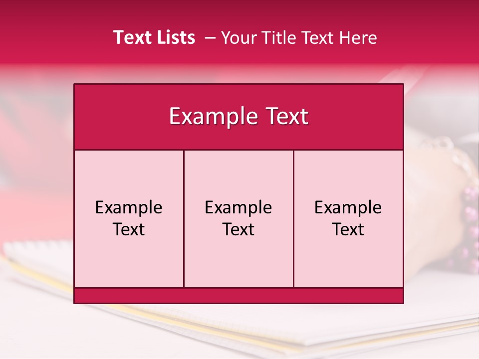 Writing Girl Diary PowerPoint Template