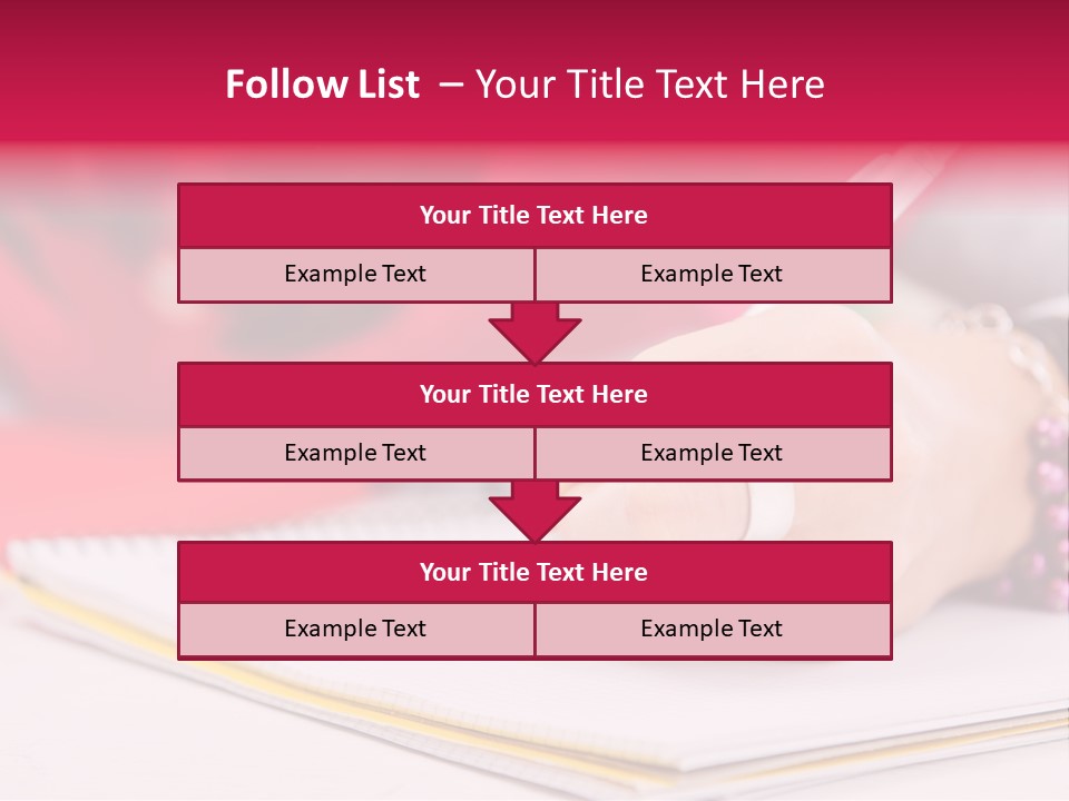 Writing Girl Diary PowerPoint Template