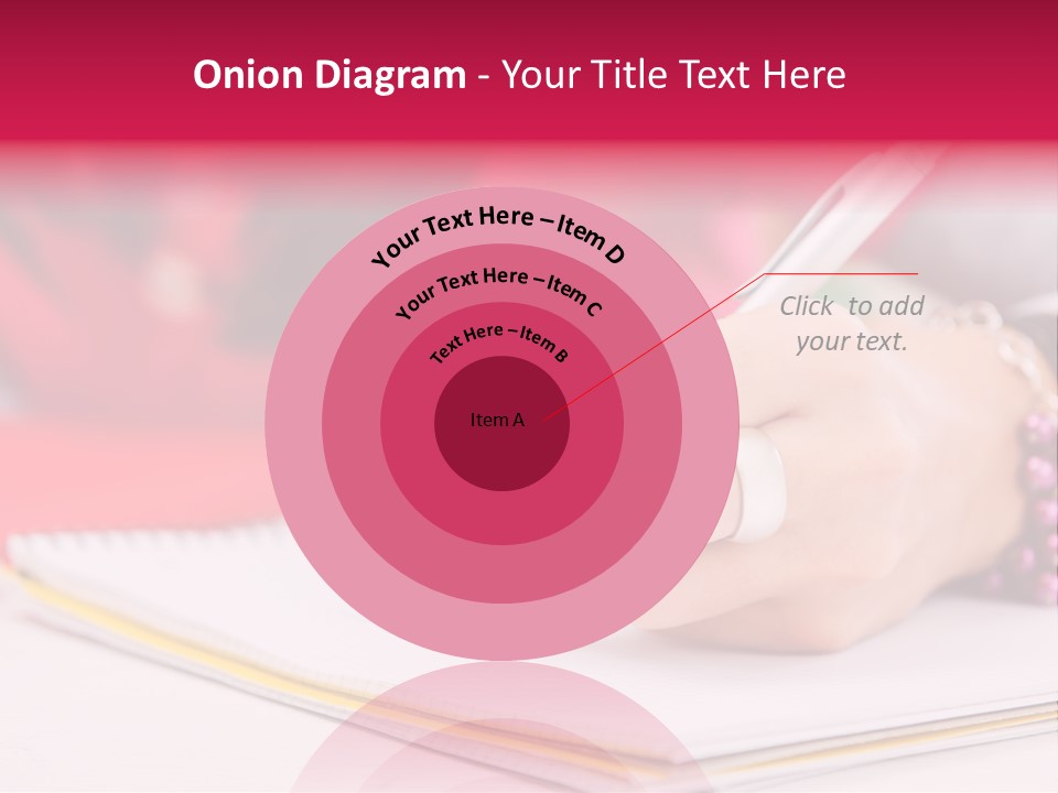 Writing Girl Diary PowerPoint Template