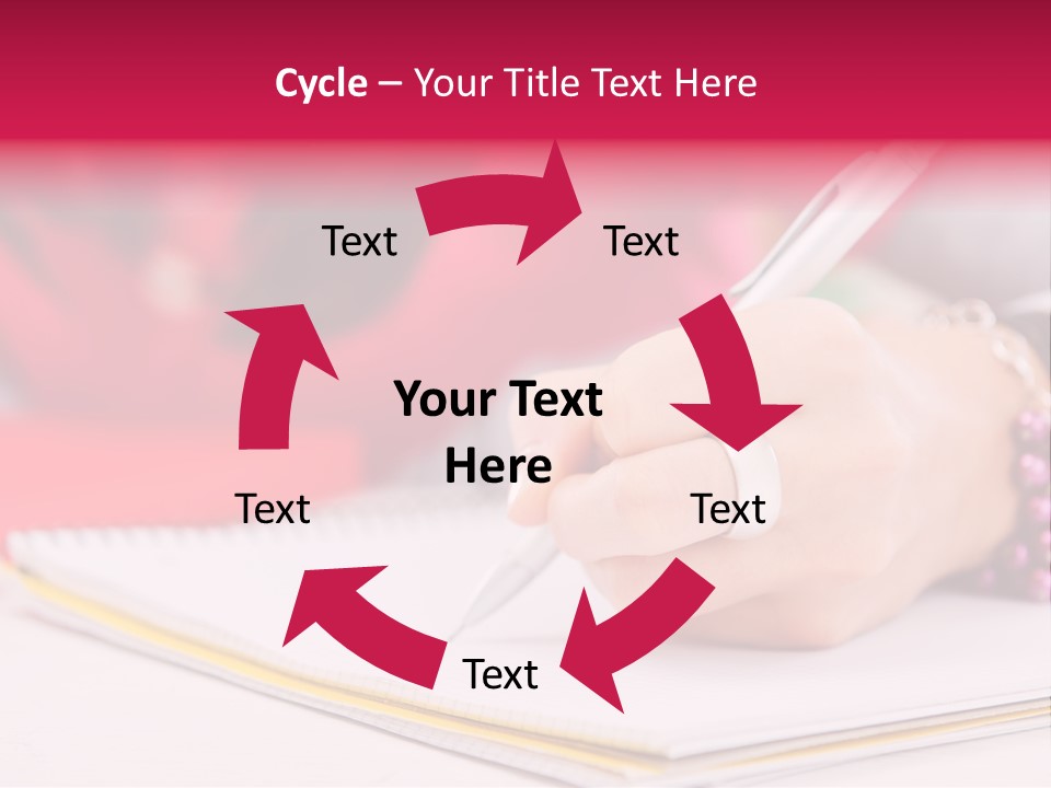 Writing Girl Diary PowerPoint Template