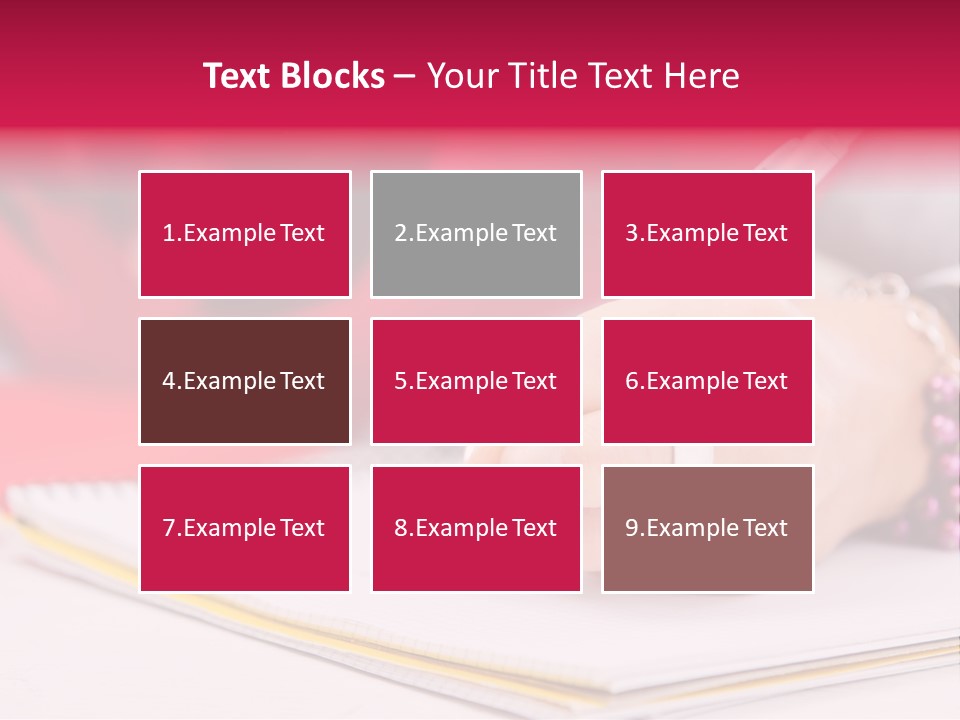 Writing Girl Diary PowerPoint Template