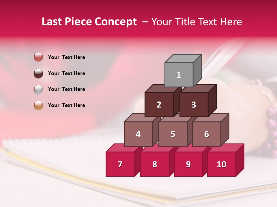 Writing Girl Diary PowerPoint Template