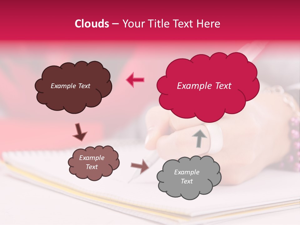 Writing Girl Diary PowerPoint Template