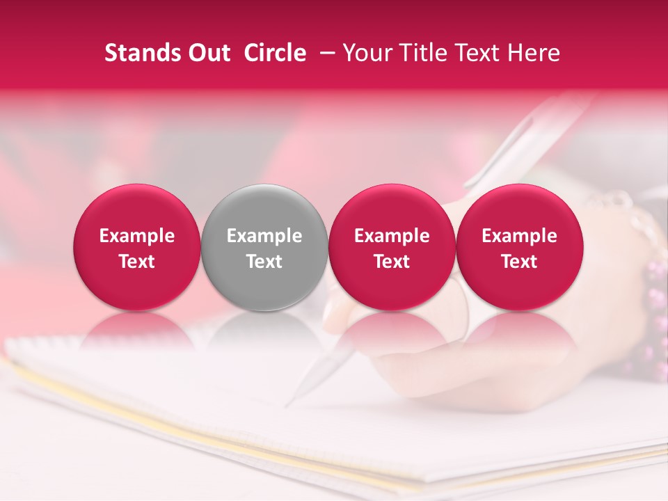 Writing Girl Diary PowerPoint Template