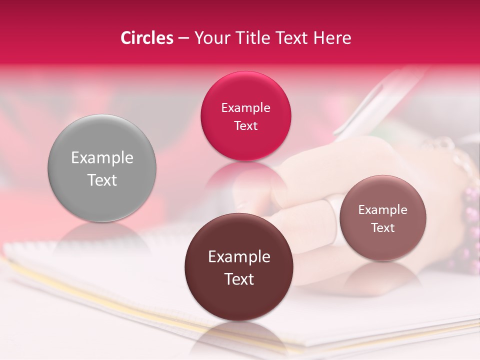 Writing Girl Diary PowerPoint Template