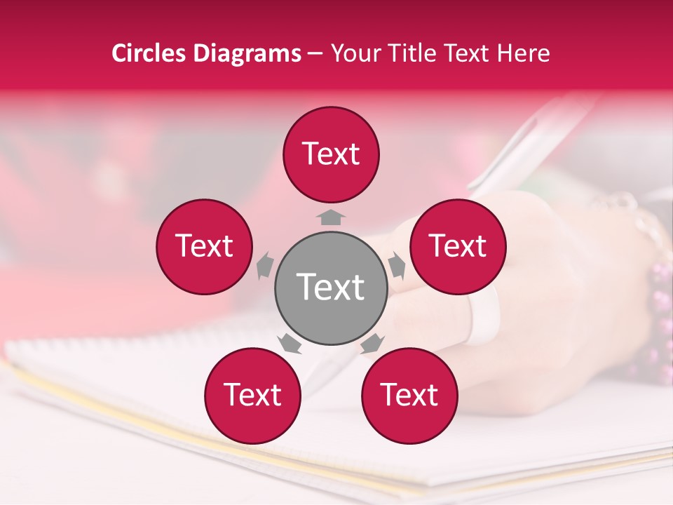 Writing Girl Diary PowerPoint Template