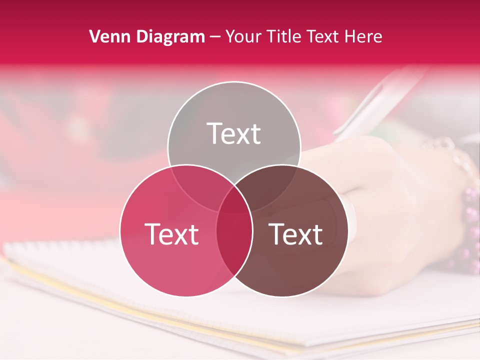 Writing Girl Diary PowerPoint Template