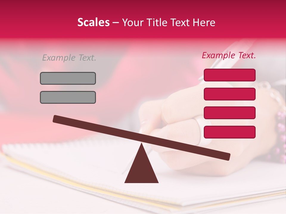 Writing Girl Diary PowerPoint Template