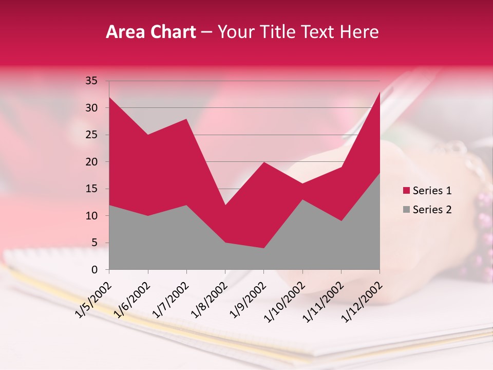 Writing Girl Diary PowerPoint Template