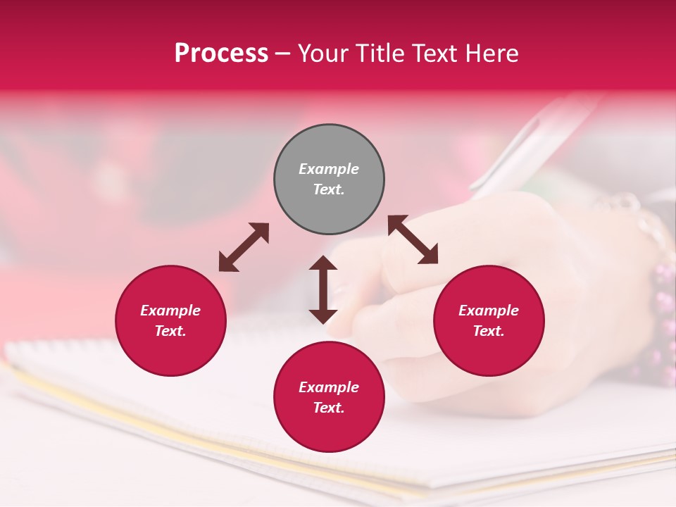 Writing Girl Diary PowerPoint Template