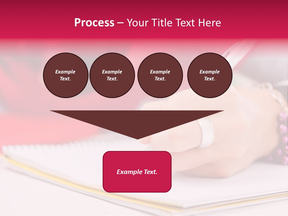 Writing Girl Diary PowerPoint Template