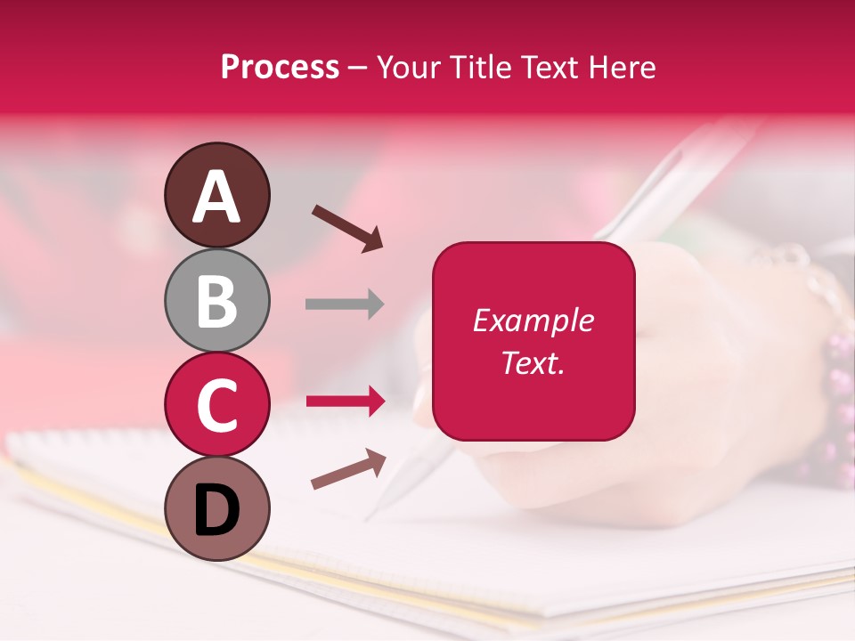 Writing Girl Diary PowerPoint Template