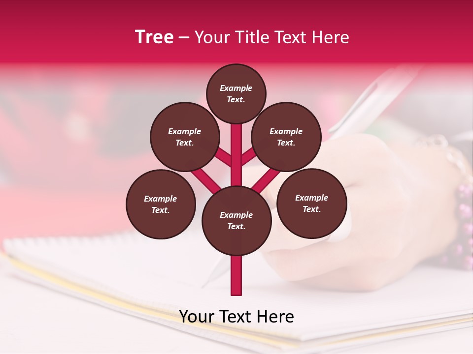 Writing Girl Diary PowerPoint Template