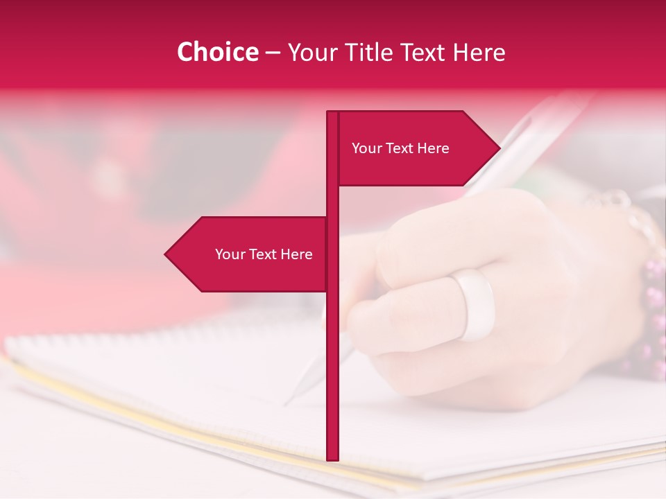 Writing Girl Diary PowerPoint Template